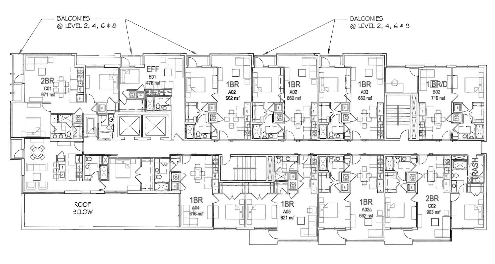 Apartment Building Floor Plans Samples